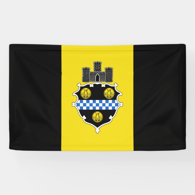 Flagge von Pittsburgh Pennsylvania Banner (Horizontal)