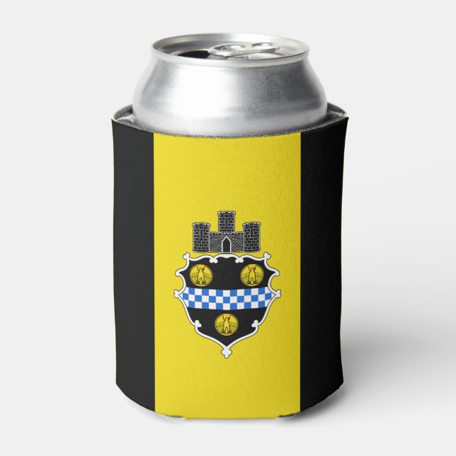 Flagge von Pittsburgh, Pennsylvania Can Cooler Dosenkühler (Kanne Vorderseite)