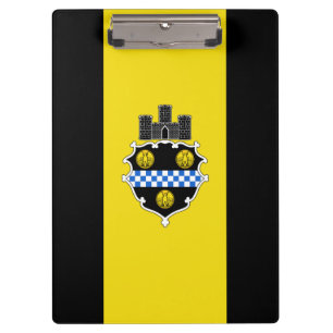 Flagge von Pittsburgh, Pennsylvania Clipboard Klemmbrett