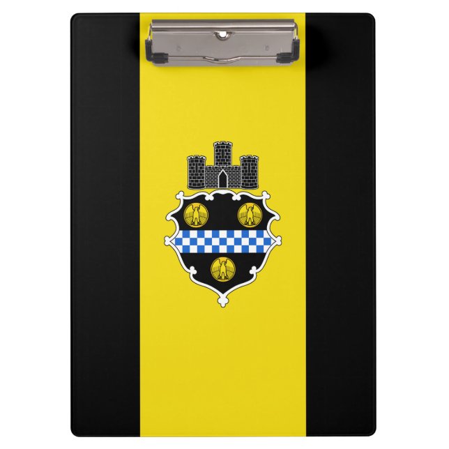 Flagge von Pittsburgh, Pennsylvania Clipboard Klemmbrett (Vorderseite)