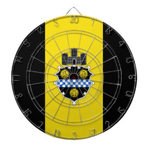 Flagge von Pittsburgh, Pennsylvania Dartzielscheib Dartscheibe