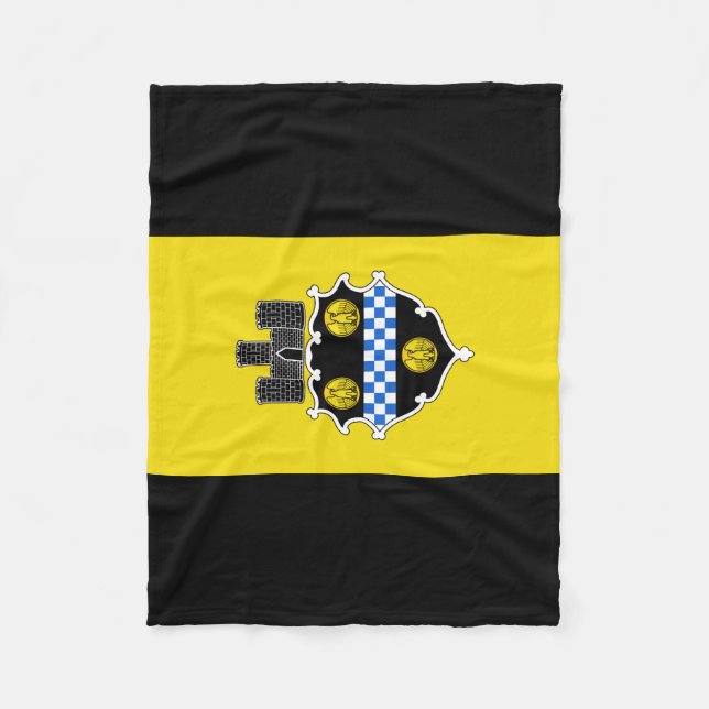 Flagge von Pittsburgh, Pennsylvania Fleece Blanket (Vorderseite)