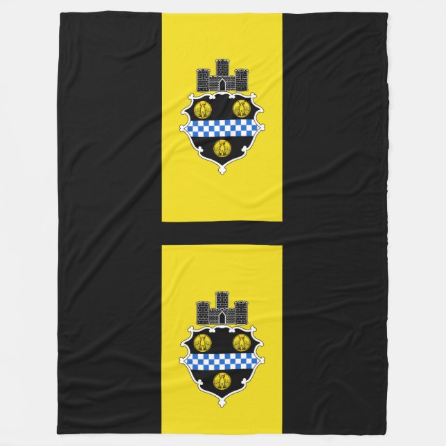 Flagge von Pittsburgh, Pennsylvania Fleece Blanket (Vorderseite)
