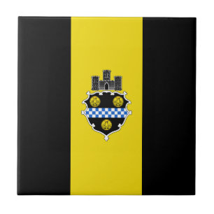 Flagge von Pittsburgh Pennsylvania Fliese