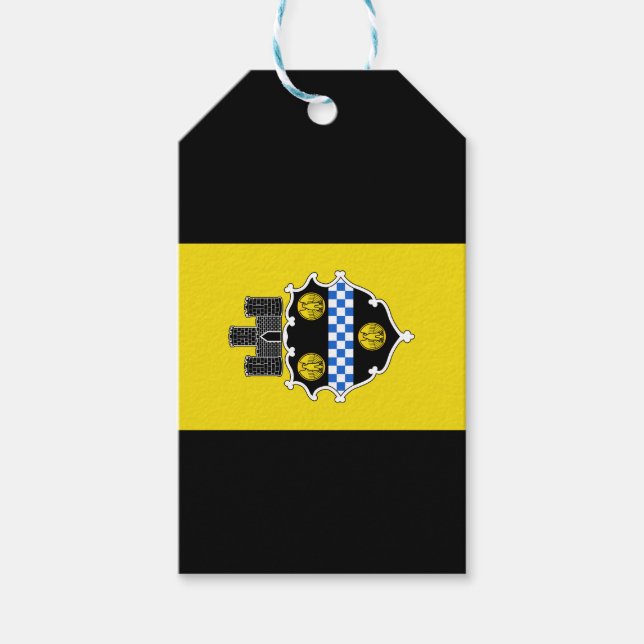 Flagge von Pittsburgh, Pennsylvania-Geschenketiket Geschenkanhänger (Vorderseite)