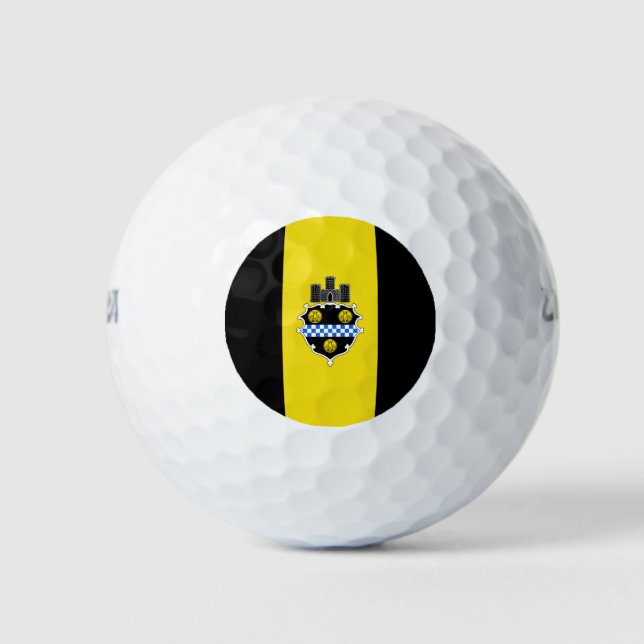 Flagge von Pittsburgh, Pennsylvania Golf Balls Golfball (Vorderseite)