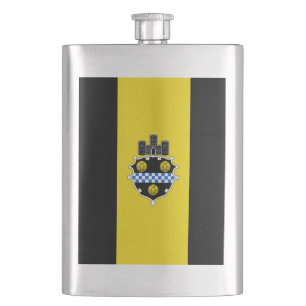Flagge von Pittsburgh, Pennsylvania Hip Flask Flachmann