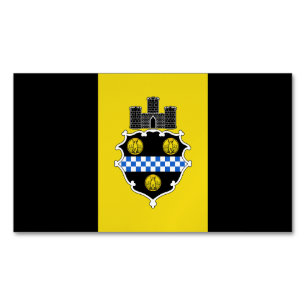 Flagge von Pittsburgh Pennsylvania Magnetische Visitenkarte