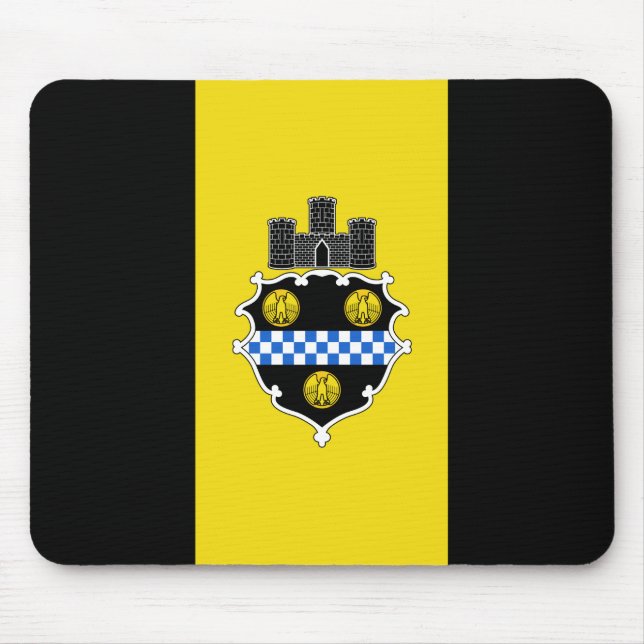 Flagge von Pittsburgh, Pennsylvania Mouse Pad Mousepad (Vorne)