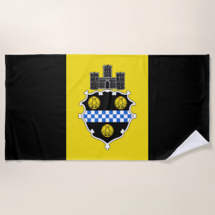 Flagge von Pittsburgh Pennsylvania Strandtuch