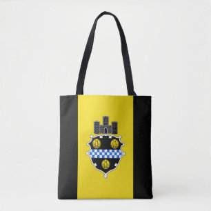 Flagge von Pittsburgh, Pennsylvania Tote Bag