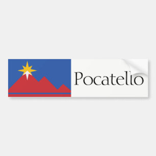 Flagge von Pocatello, Idaho-Autoaufkleber Autoaufkleber