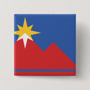 Flagge von Pocatello, Idaho Button