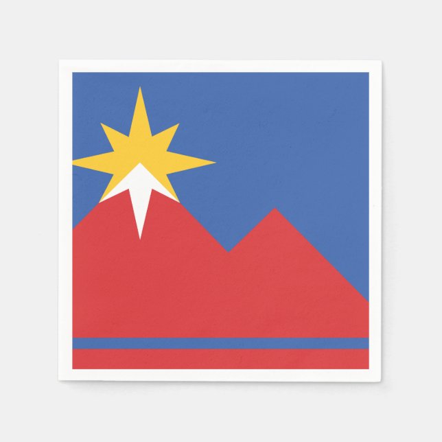 Flagge von Pocatello, Idaho Serviette (Vorderseite)
