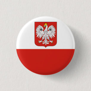 Flagge von Polen Button