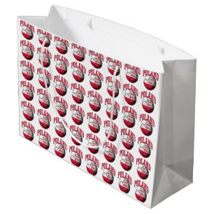 Flagge von Polen-Fußball Große Geschenktüte