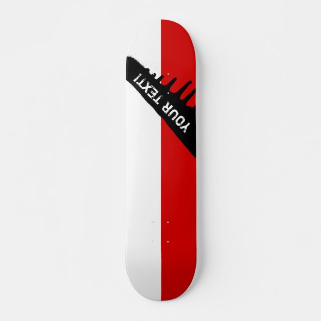 Flagge von Polen Skateboard (Vorne)