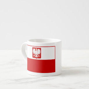 Flagge von Polen-Wappen Espresso-Tassen Espressotasse
