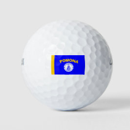 Flagge von Pomona (Kalifornien) Golfball