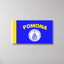 Flagge von Pomona (Kalifornien) Leinwanddruck