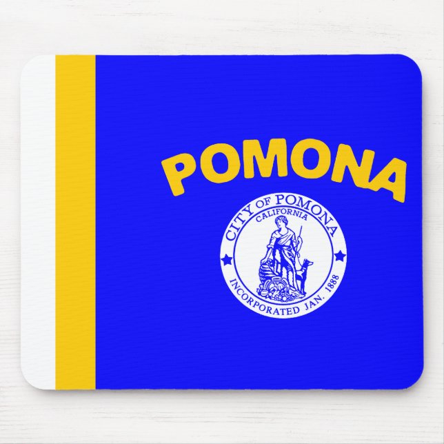 Flagge von Pomona (Kalifornien) Mousepad (Vorne)