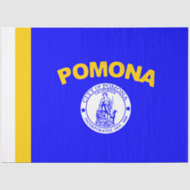 Flagge von Pomona (Kalifornien) Seidenpapier