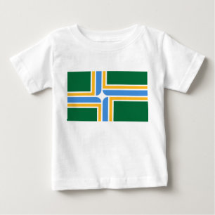 Flagge von Portland (Oregon) Baby T-shirt