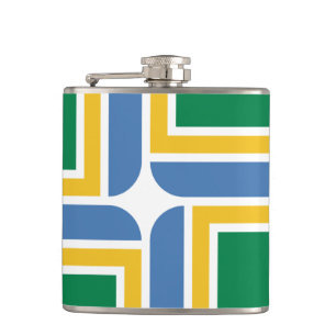 Flagge von Portland, Oregon Flask Flachmann