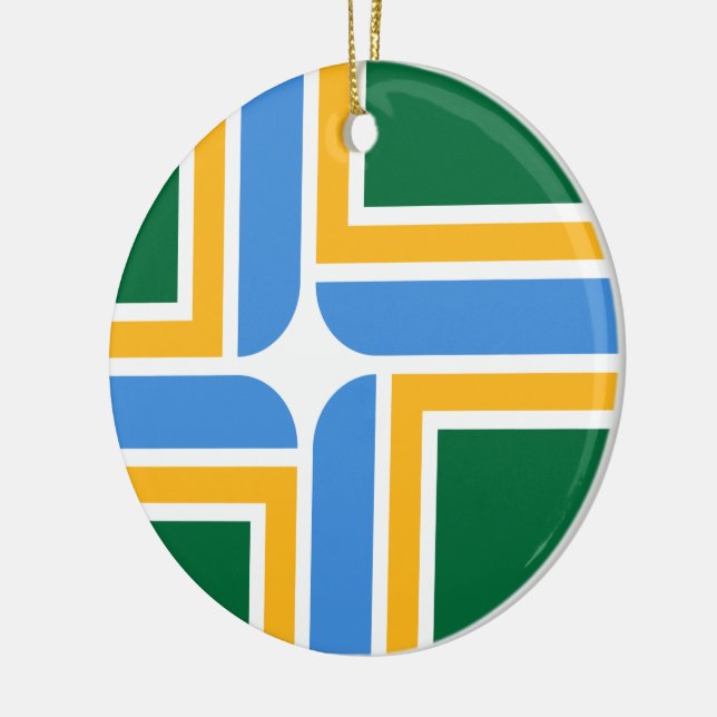 Flagge von Portland (Oregon) Keramik Ornament (Links)