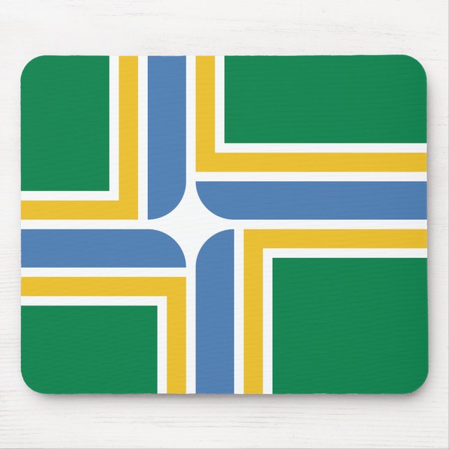 Flagge von Portland, Oregon Mouse Pad Mousepad (Vorne)