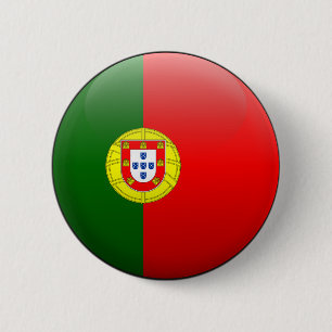 Flagge von Portugal Button