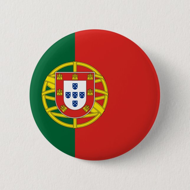 Flagge von Portugal Button (Vorderseite)