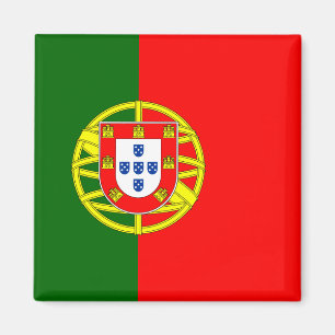 Flagge von Portugal-Magneten (Quadrat) Magnet