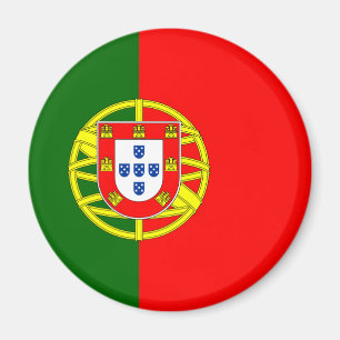 Flagge von Portugal-Magneten (rund) Magnet