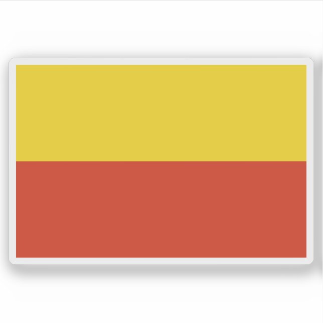 Flagge von Prag, Tschechische Republik Aufkleber (Vorderseite)