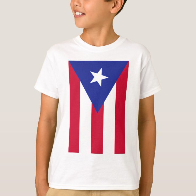 Flagge von Puerto- Rico - Banderade Puerto Rico T-Shirt (Vorderseite)