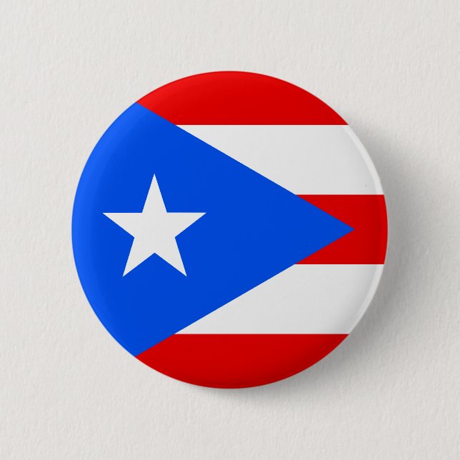Flagge von Puerto Rico Button (Vorderseite)