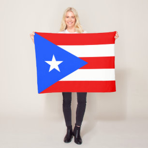 Flagge von Puerto Rico Fleecedecke