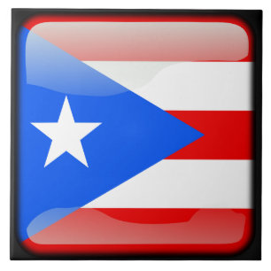 Flagge von Puerto Rico Fliese