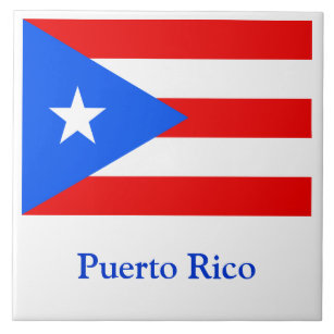 Flagge von Puerto Rico Fliese
