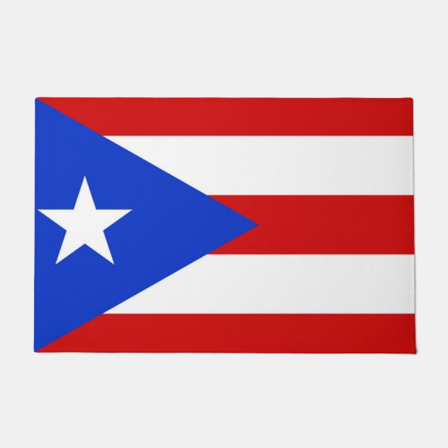 Flagge von Puerto Rico Fußmatte (Vorderseite)