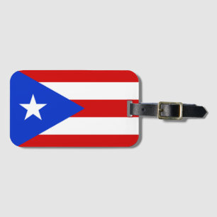 Flagge von Puerto Rico Gepäckanhänger
