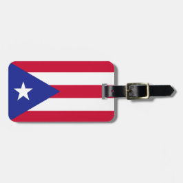 Flagge von Puerto Rico Gepäckanhänger