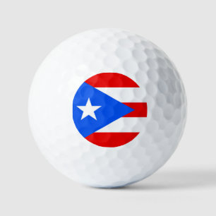 Flagge von Puerto Rico Golfball