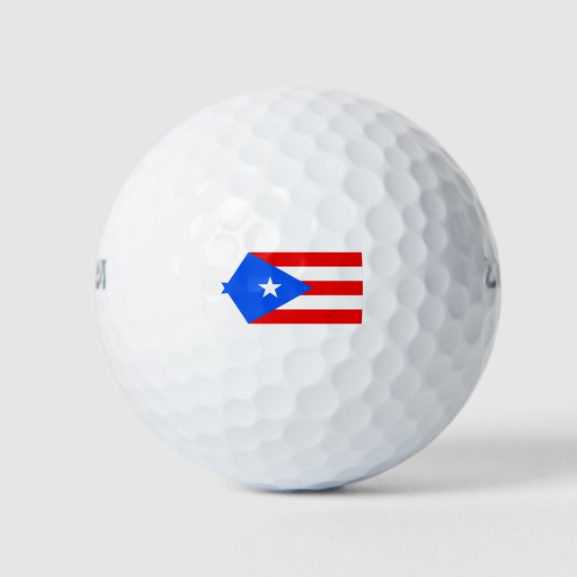 Flagge von Puerto Rico Golfball (Vorderseite)