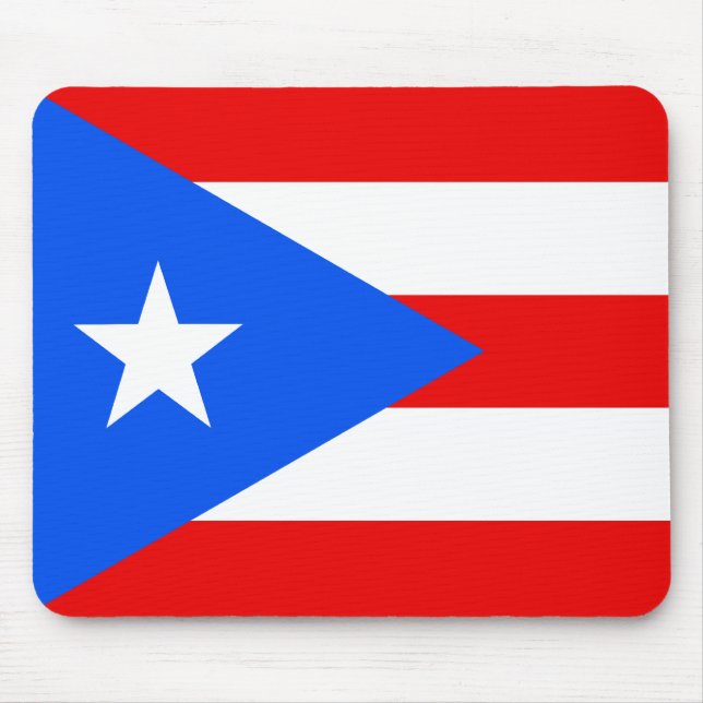Flagge von Puerto Rico Mousepad (Vorne)