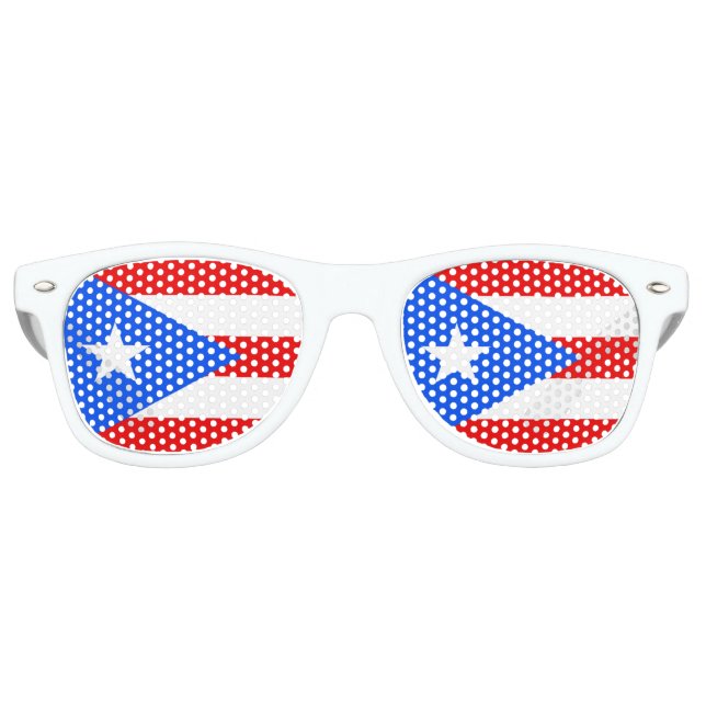 Flagge von Puerto Rico Partybrille (Vorderseite)