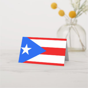 Flagge von Puerto Rico Platzkarte