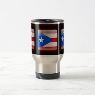 Flagge von Puerto Rico Reisebecher