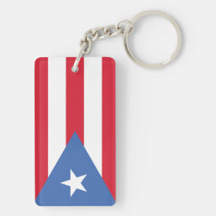 Flagge von Puerto Rico Schlüsselanhänger